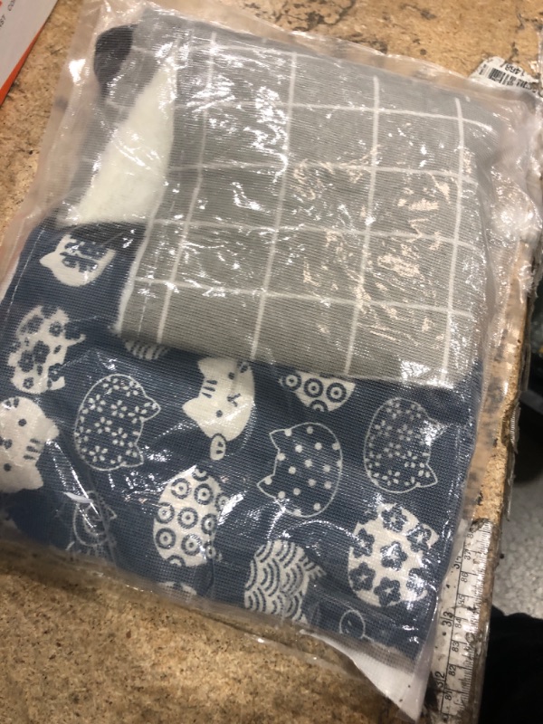 Photo 1 of 2 Pieces Reversible Cat Hanging Hammock Soft Breathable Pet Cage Hammock with Adjustable Straps and Metal Hooks Double-Sided Hanging Bed for Cats Small Dogs Rabbits, Medium