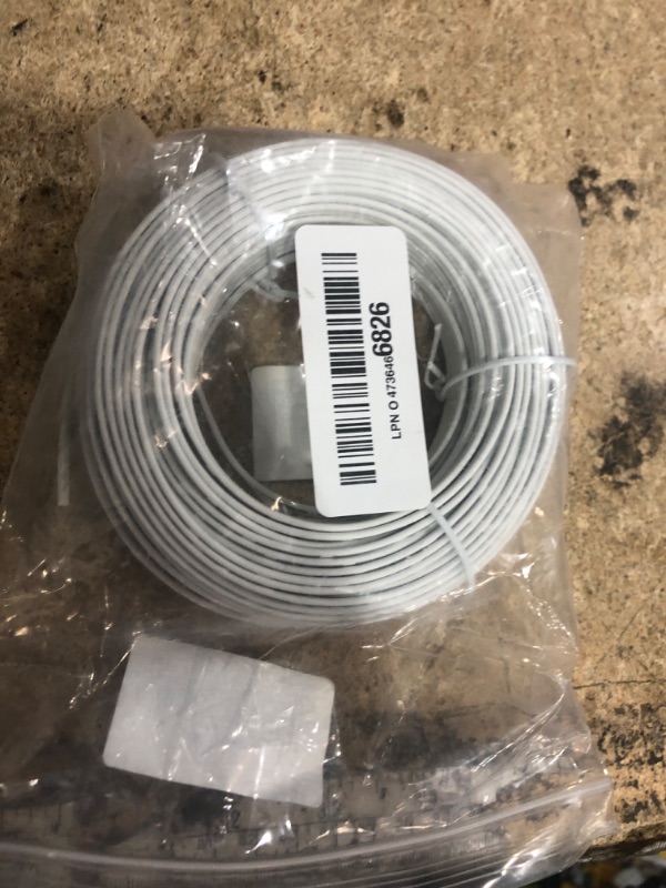 Photo 1 of 100 FT 24 AWG Universal Garage Door Wire, 2-Conductor Garage Door Sensor Wire, Garage-Doors Opener Wires for Control Station and Sensor, Low-Voltage Applications, Intercoms, Thermostat Controls
