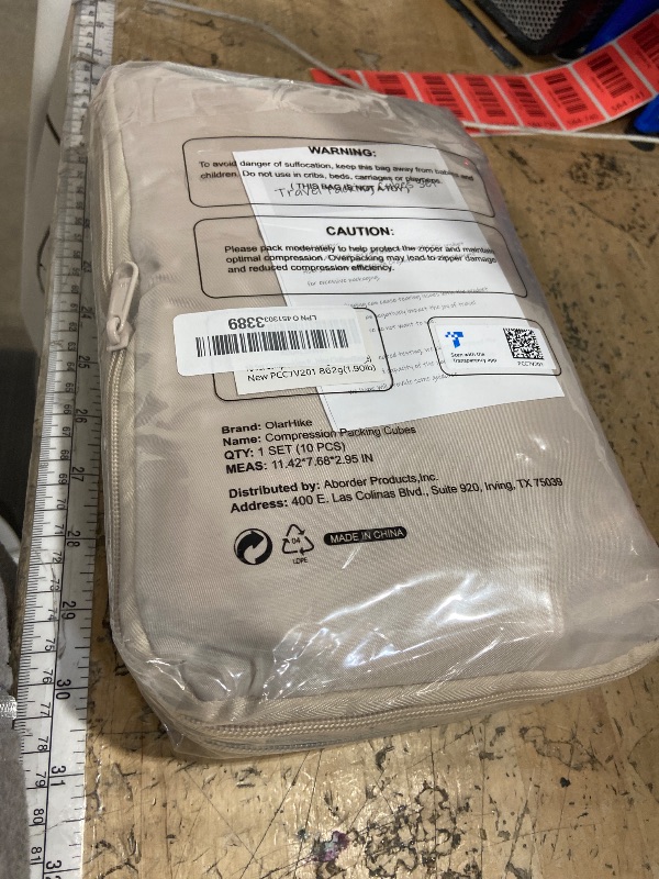 Photo 1 of 10 Set Compression Packing Cubes for Travel Gifts Women Mom,OlarHike Luggage Clothes Organizer for Travelers,Airplane/Cruise/Car/Train Travel Essentials,Compressible Expandable Saver Space Bags(Beige)