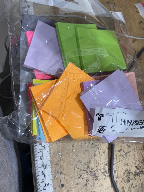 Photo 1 of (18 Pads) Sticky Notes 3x3 inch, Self-Stick Pads Bright Colors Sticky Note, Recyclable, Easy to Post for Home, Office, Notebook