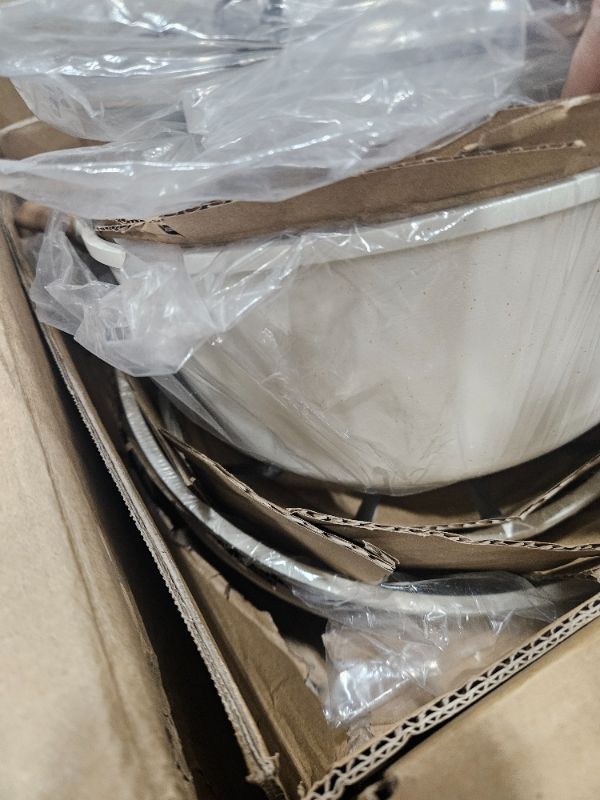 Photo 1 of ** Missing one lid ** CAROTE Pots and Pans Set Nonstick, White Granite Induction Kitchen Cookware Set, 10 Pcs Non Stick Cooking Set w/Frying Pans & Saucepans(PFOS, PFOA Free)