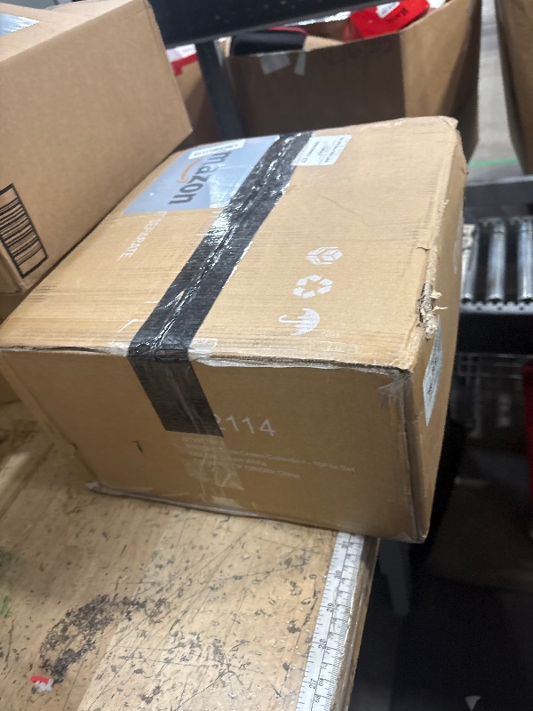 Photo 1 of ** Missing one lid ** CAROTE Pots and Pans Set Nonstick, White Granite Induction Kitchen Cookware Set, 10 Pcs Non Stick Cooking Set w/Frying Pans & Saucepans(PFOS, PFOA Free)