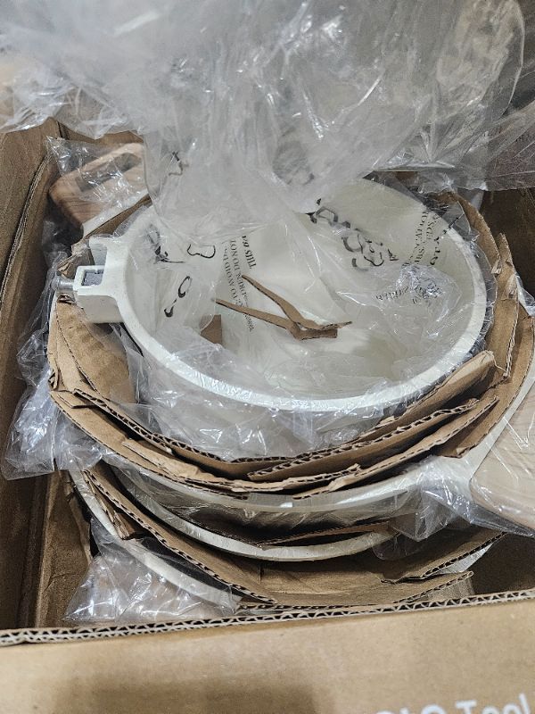 Photo 1 of ** Missing one lid ** CAROTE Pots and Pans Set Nonstick, White Granite Induction Kitchen Cookware Set, 10 Pcs Non Stick Cooking Set w/Frying Pans & Saucepans(PFOS, PFOA Free)