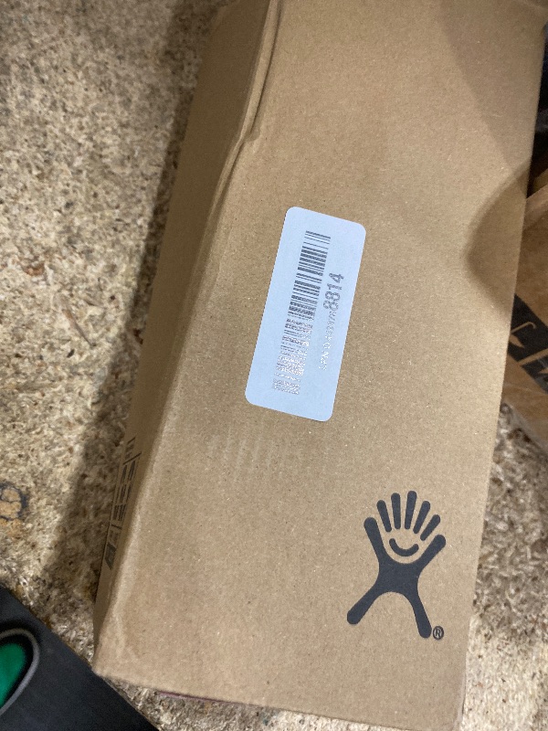 Photo 1 of (MINOR dent/usage) Hydro Flask Water Bottle - Insulated Stainless Steel - Wide Mouth Flex Lid, Non Spill, Leakproof and Refillable in 32 Oz Brich Gray