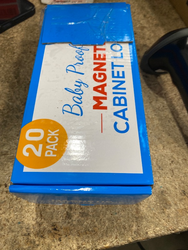 Photo 1 of 20 Pack Magnetic Cabinet Locks Baby Proofing - Vmaisi Children Proof Cupboard Drawers Latches - Adhesive Easy Installation