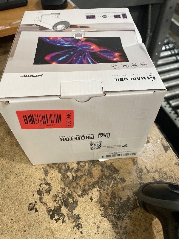 Photo 1 of ?Electric Focus?Magcubic Mini Projector 4K Support, Portable Projector with WiFi 6 and Bluetooth 5.4, Smart Proyector, 5W Soundbase Speaker, 180°Rotation for Home Theater