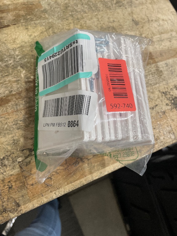 Photo 1 of 1-Gang Screwless Blank Wall Plate Cover Blank Switch Outlet Electrical Faceplate for Light Switch, Receptacle, Dimmers, USB Outlet, GFCI, Child Safe Cover Plate, White (10-Pack)