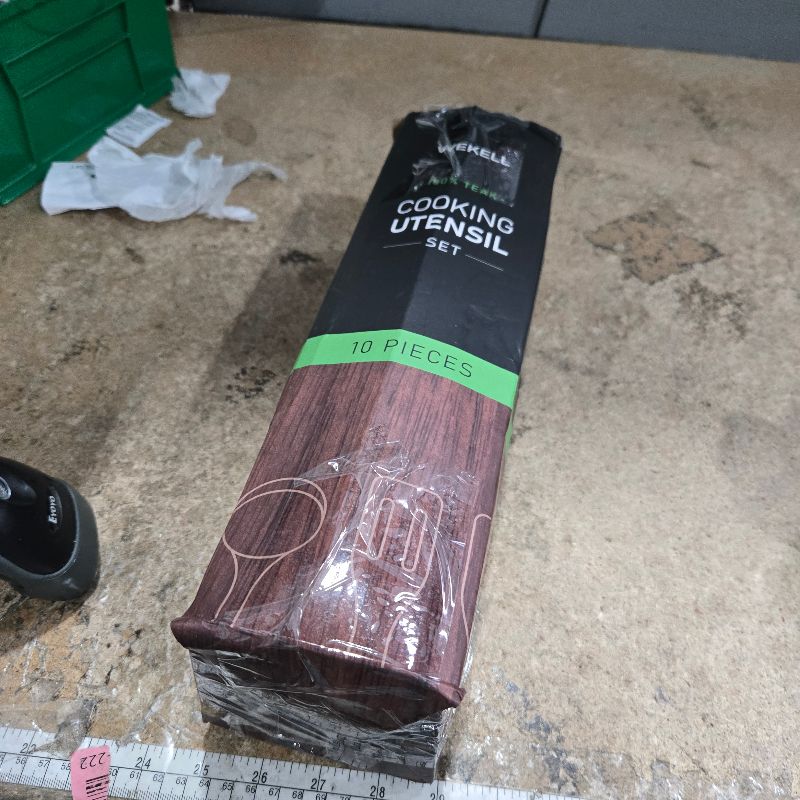 Photo 1 of **9 pieces** Teakwood Utensil Set for Cooking, Natural Wooden Spoons & Spatulas for Non-Stick Cookware, Kitchen Gift Set for Wedding, Housewarming, Christmas