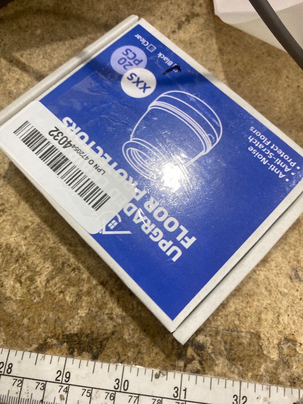 Photo 1 of 20 Pcs Black Extra Small Skinny Chair Leg Floor Protectors for Hardwood Floors, Upgraded Rubber Chair Leg Caps with Felt, Round Furniture Leg Feet Covers, No Scratches Reduce Noise (Fit 0.4"-0.55")