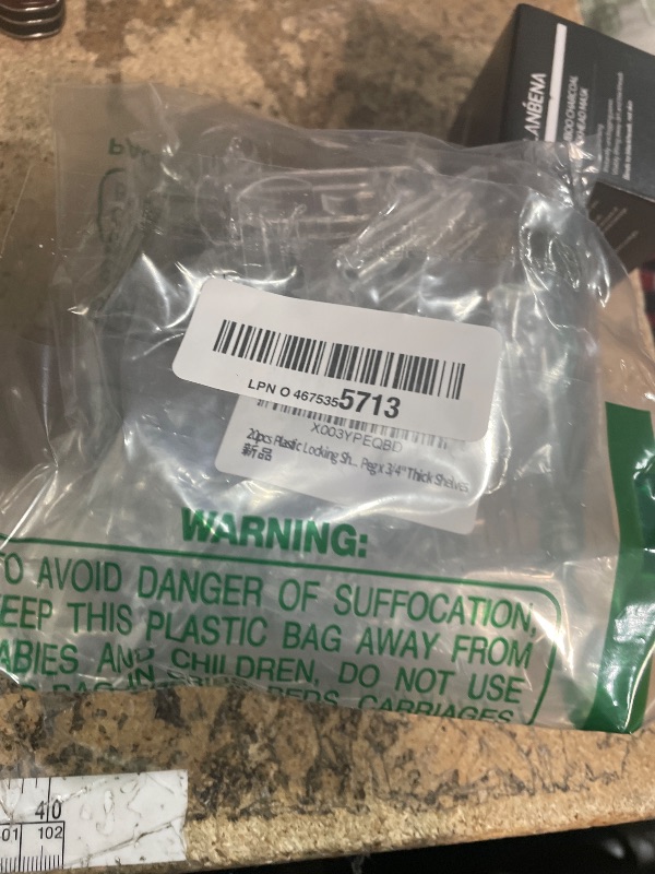 Photo 1 of 20pcs Plastic Locking Shelf Support Pegs,6.9mm Shelf Pins,Self-Locking Bracket Clips,Clear Shelf Pegs for for Kitchen Cabinet Furniture Book Shelves,6.9mm Peg x 3/4" Thick Shelves