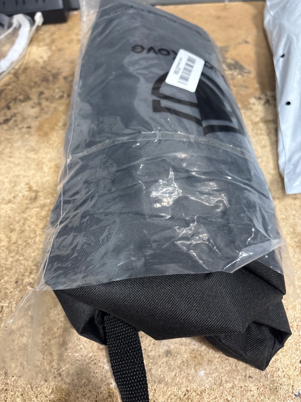 Photo 1 of [Upgraded 1000D Heavy Duty Fabric] 28” Fire Pit Cover Square for 25”- 28” Fire Pit/Table, Waterproof Tear & Fade Resistant Firepit Cover with Buckle, Air Vents, Drawstring (28”L x 28”W x 24”H, Black)