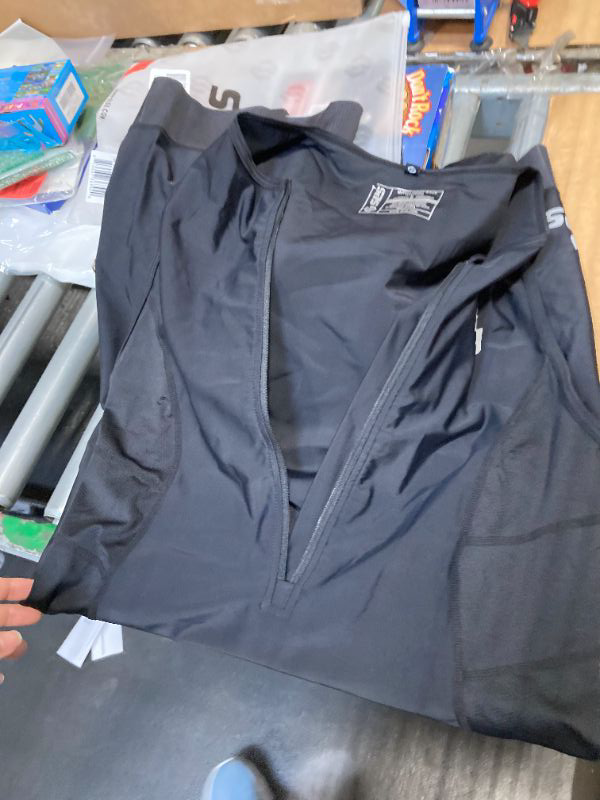 Photo 1 of ****Zipper doesn't work*** SLS3 Triathlon Suits Mens - Comfortable & Fast, Sleeveless Tri Suits for Men, Lightweight, Technical FRT Fabrics Mens Trisuit - Intelligent Race Apparel, Designed by Athletes (Solid Black, X-Large)