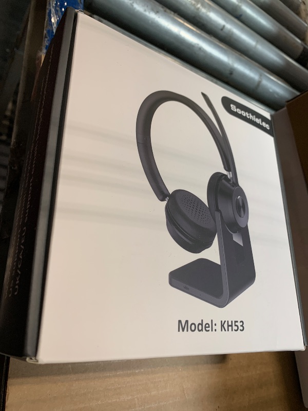 Photo 1 of (Upgraded Version) Wireless Headset, Bluetooth Headset with Noise Cancelling Microphone, Best Headphones with Mic Mute & USB Dongle for PC/Computer/Laptop/Cell Phones/Remote Work/Call Center