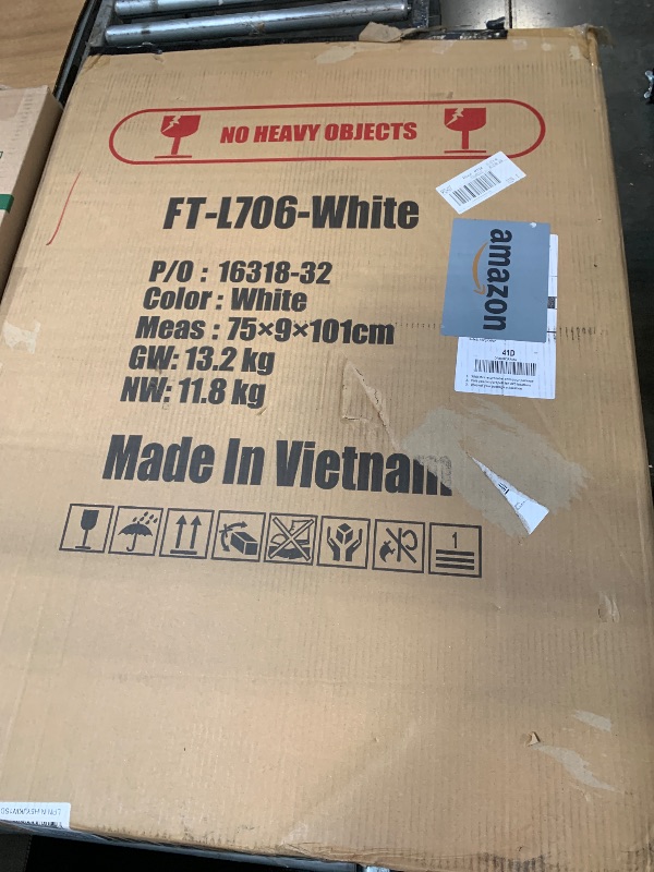 Photo 1 of ***BROKEN LEGS*** FDW Folding Half Portable Foldable Table for Parties Backyard Events (White, 6 FT 70 * 29) (White, 6 FT)