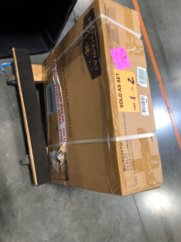 Photo 1 of *** PARTIAL SET *** Hathaway Merlot 12 Foot Shuffleboard Table for Family Game Room - with Lacquer Coated Playfield, Built-in Scorer and Cabinet, Climate Adjusters, Leg Levelers, 8 Pucks, Brush, and Wax - Espresso Finish ***FINAL SALE /// NO RETURNS***