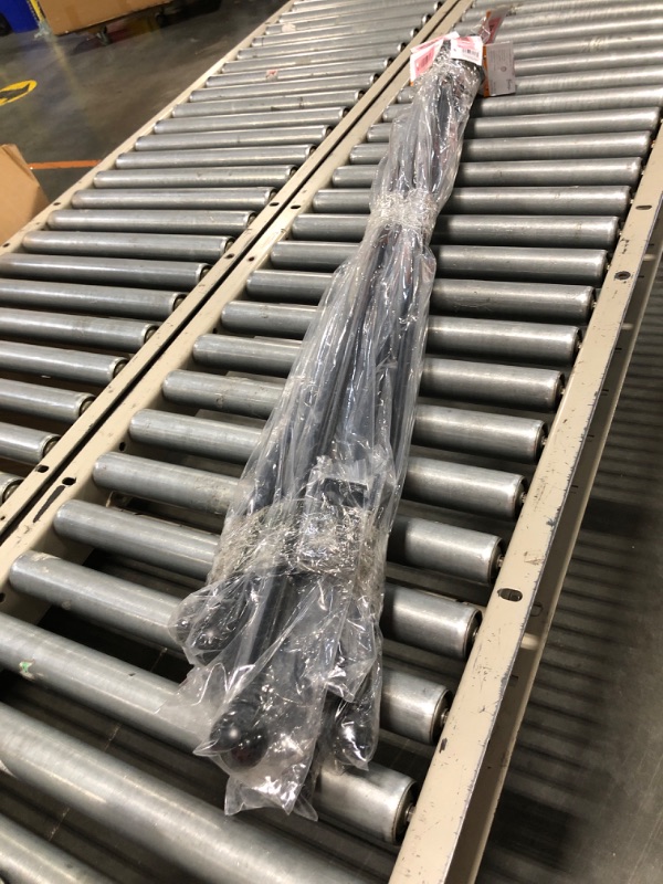 Photo 1 of (PACK 10) Kenney Chelsea Ball End Window Curtain Rod - Adjustable for Windows 48 to 86 Inches, Extendable Set, Black (PACK 10)