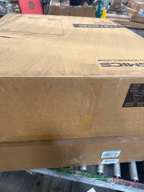 Photo 1 of **MAJOR DAMAGE**
SONGMICS Trash Can, 2 x 10.6 Gallon (2 x 40 L) Garbage Can for Kitchen, with 15 Trash Bags, 2 Compartments, Plastic Inner Buckets and Hinged Lids, Airtight, Silver and Black ULTB730E80