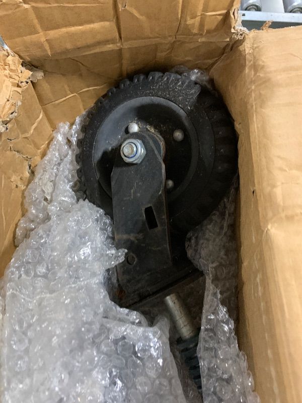 Photo 1 of ****ONE OF THE WHEEL IS DAMAGE***Gutentry 2Pcs 6 inch Fence Gate Wheels 360 Degree Rotation Spring-Loaded Heavy Duty Gate Caster for Metal Tube Gate 400lb Capacity Gates Rolling Gate Wheels