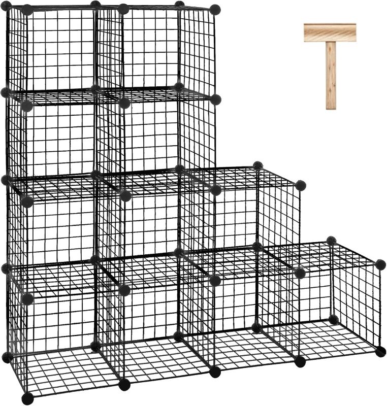 Photo 1 of ***Only the grilles****
Wire Cube Storage Organizer, 12 Cubes Converted into 14 Cubes, Sturdy Metal Grids Storage Shelf Closet Shelving Units and Storage, Shelves for Bedroom LIvingroom Office