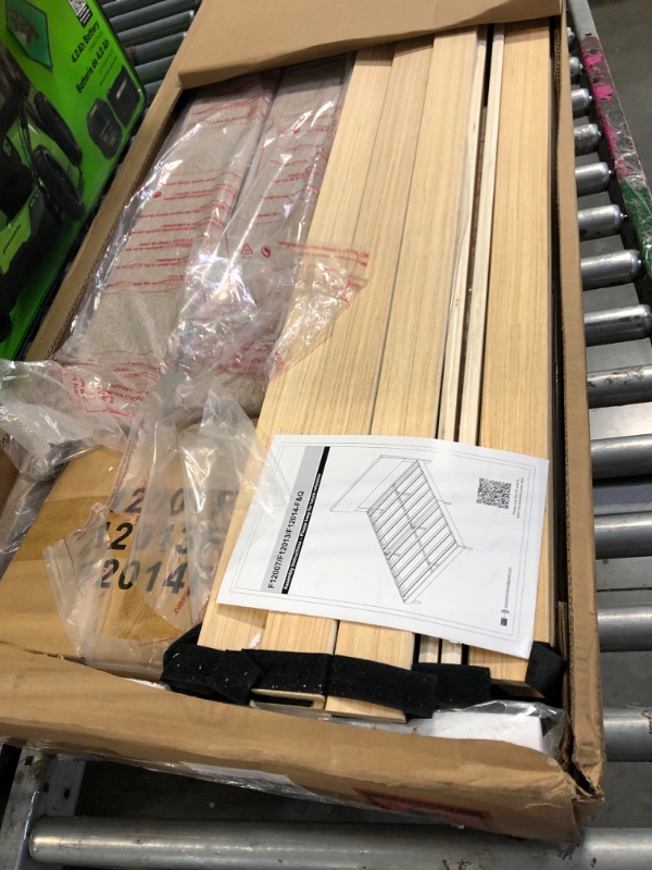 Photo 1 of 

**SIMILAR**
SHA CERLIN 14 Inch Queen Size Metal Platform Bed Frame with Wooden Headboard and Footboard, Mattress Foundation, No Box Spring Needed, Large Under Bed.