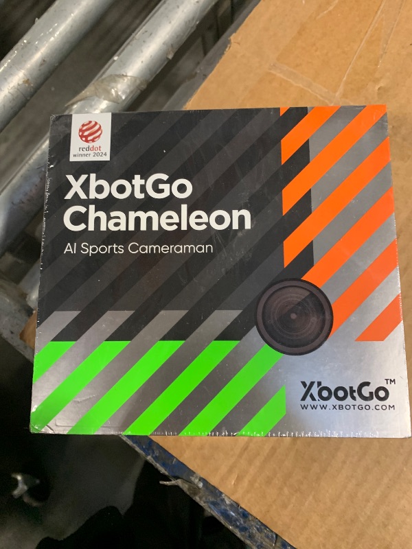 Photo 1 of ** FACTORY SEALED***XbotGo Chameleon AI Auto Sports Action Camera - 4K 60FPS Soccer Camera and Basketball Tracking Camera for Team Sports, Live Streaming, No Subscription, Works with iOS & Android (Lemon Green)