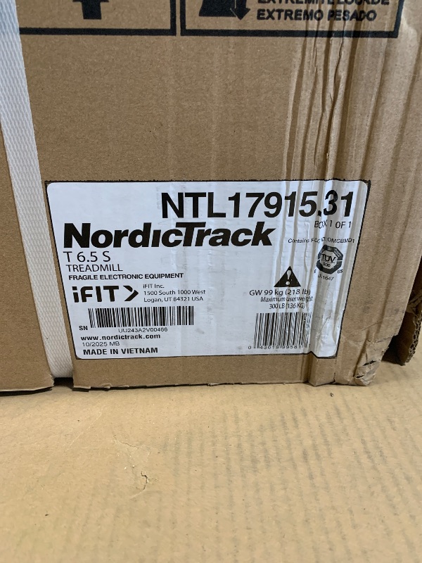 Photo 1 of ***FACTORY SEALED*** NordicTrack T 6.5 S; Treadmill for Running and Walking with 5” Display and SpaceSaver Design