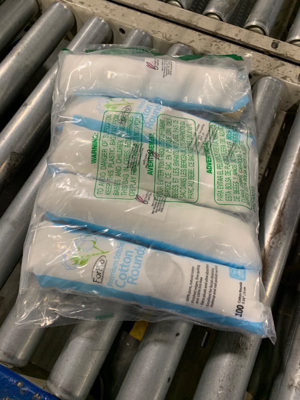 Photo 1 of ***PACK OF 5*** ForPro Premium Stitched Cotton Rounds, 100% Pure Cotton Pads for Removing Makeup, Nail Polish, and Cleansing Face, Pack of 6, Counts 600