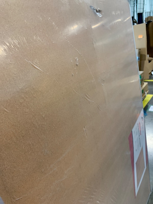 Photo 1 of ***DAMAGED*** VIZ-PRO Large Cork Bulletin Board, 72 X 48 Inches, Wall-Mounted Corkboard with Silver Aluminium Frame for School, Office, and Home 6' X 4'