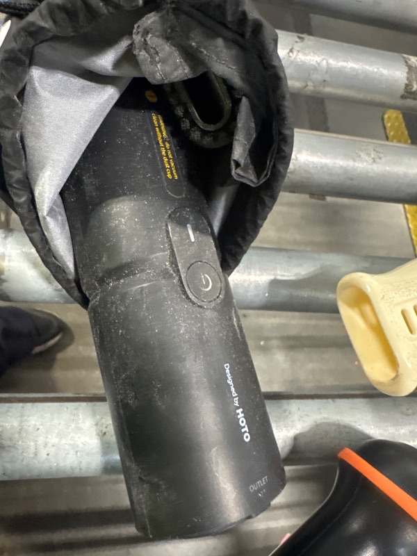 Photo 1 of **MAJOR DAMAGE**
HOTO Handheld Vacuum Cleaner Cordless, Desk Vacuum Cleaner Compressed Electric Air Duster 15000Pa Suction, 4-in-1 Portable Vortex Vacuum Dust Buster Air Blower for Computer, Keyboard, Coffee Grounds