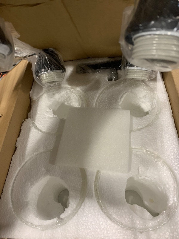 Photo 1 of **UNTESTED**
VOLISUN Matte Black Bathroom Light Fixtures, 4-Light Bathroom Vanity Lights Over Mirror, Modern Vanity Light for Bathrooms, Bathrooms Lights Fixtures Over Mirror with Milky White Frosted Glass Shades
