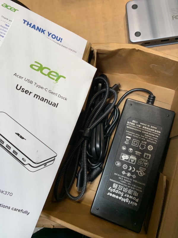 Photo 1 of *UNTESTED*
Acer Premium 13-in-1 Docking Station with 110W PD & Triple Monitor Support | Dual 4K HDMI and DP,5Gbps USB A/C,Gigabit Ethernet,Security Lock | Laptop Docking Station for Windows/Dell/HP/Lenovo/Asus