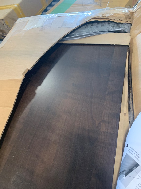 Photo 1 of **SCRATCH ON IT**FINAL SALE*****Prepac Sonoma Traditional Tall Nightstand Side Table with 3 Drawers, Functional Tall 3-Drawer Bedside Table 16" D x 23" W x 29" H, Espresso, EDC-2403