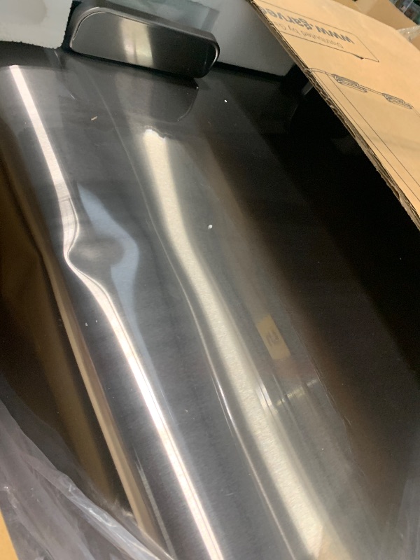 Photo 1 of *****dent***FINAL SALE***GarveeHome 2 x 10.6 gal Stainless Steel Double Trash Can with Lid for Kitchen, Large Dual Trash and Recycle Bin Combo, Step-on Kitchen Metal Garbage Cans, PP Inner Buckets, Liner Rim, Silver