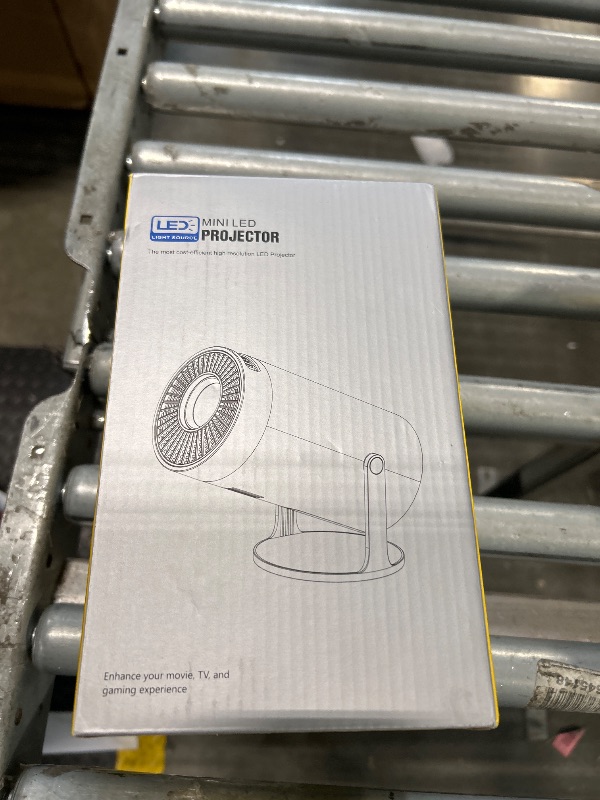 Photo 1 of **MISSING POWER CORD AND REMOTE**
TryLand Mini Projector with WiFi and Bluetooth, 4k Support Portable Outdoor Projector, Smart Projector with Android, Built-in App Movie Proyector for Bedroom, Home Theater, Camping, Gaming