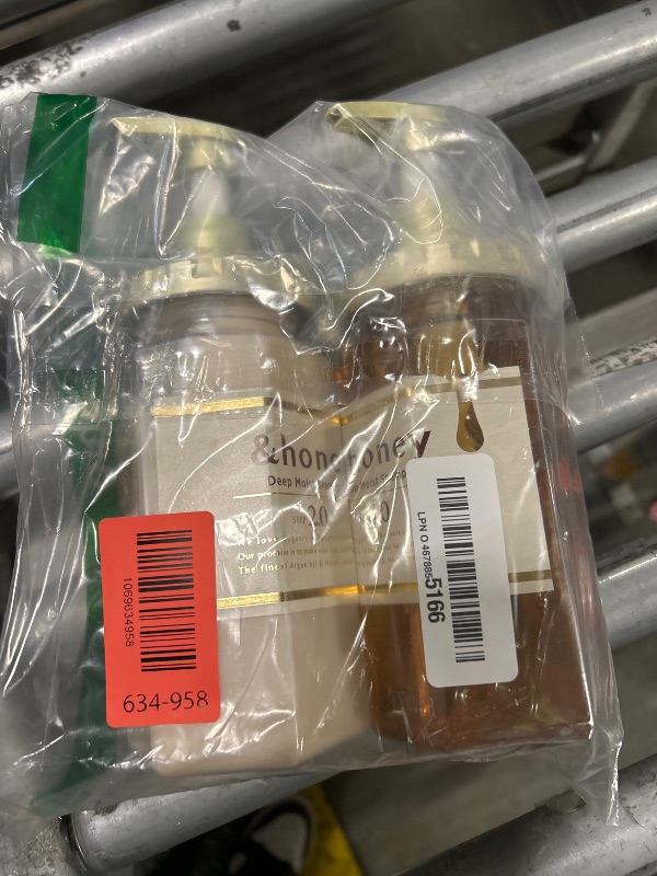 Photo 1 of [Genuine Product] &honey Deep Moist Shampoo & Conditioner Set 440mL+450g/14.87.fl.Oz+15.69Oz Sulfate-Free Moisturizing Dry Hair Unique Blend of Honeys Argan Oil Shine Hydrated Hair Japanese Hair Care