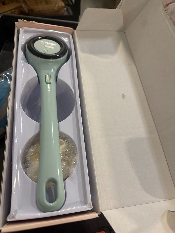 Photo 1 of ***MISSING PCS*****Electric Body Brush Back Scrubber for Shower, Rechargeable Long Handles Bath Brush with 5 Replaceable Heads, 3 Speed Adjustable and Lcd Display Shower Brush for Deep Cleansing, Exfoliating & Massage