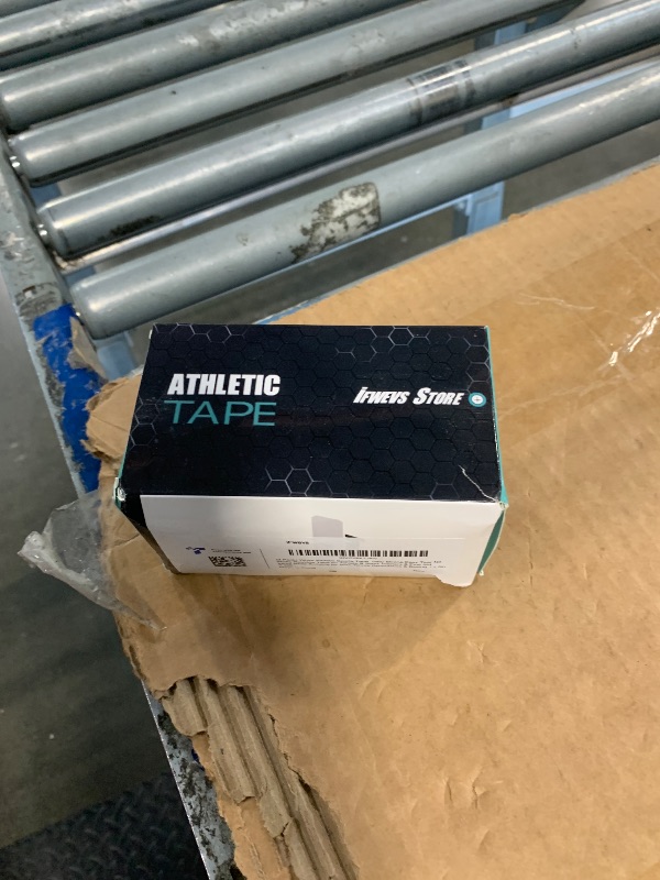 Photo 1 of (3 Pack) White Athletic Sports Tape, Very Strong Easy Tear No Sticky Residue Tape for Athlete & Sport Trainers & First Aid Injury Wrap,Suitable for Bats,Tennis,Gymnastics & Boxing?1.5in X 35ft?