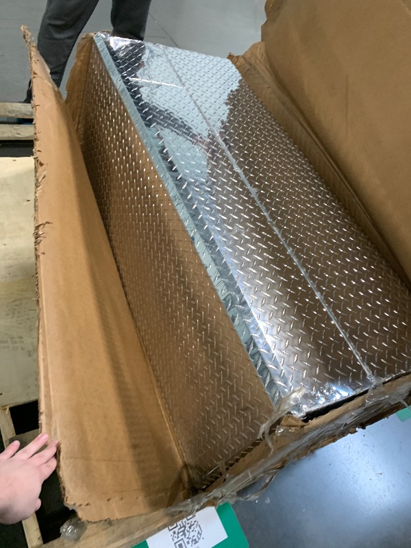 Photo 1 of ***Very Large, Very Heavy Item*** ***Pick Up With Truck*** ***Damage shown In Photo*** RDS Fuel Transfer/Auxiliary Tank/Toolbox Combo with 8 Gpm Pump - 60-Gal. Capacity