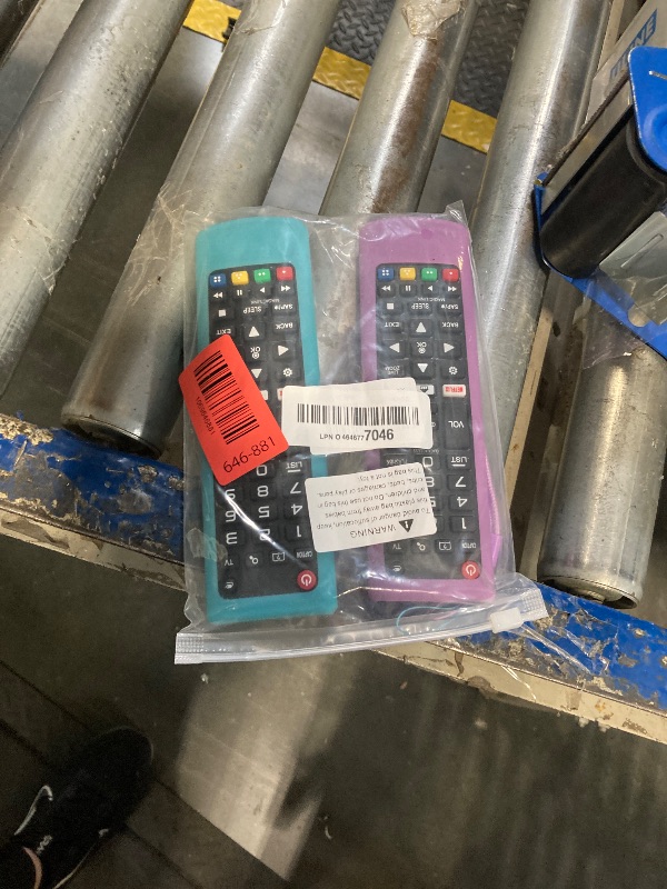 Photo 1 of (2+2 Packs) Replacement Remote Control No Setup Fit LG TV Remote with Anti-Lost Soft Protective Silicone Cover Case Blue & Purple, Universal for LG All Smart LCD LED HDTV UHD OLED 3D 4K TVs
