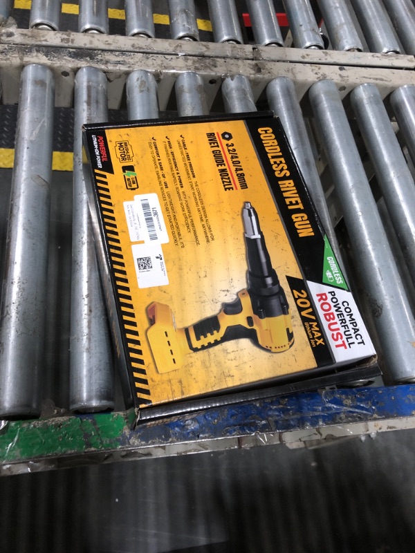 Photo 1 of ***BLUE, BATTERY NOT INCLUDED, SELLING FOR PARTS, FINAL SALE***Upgraded Cordless Rivet Gun Compatible with Makita 18V Battery,Electric Rivet Gun Tool with 3 Size (1/8", 5/32", 3/16") Aluminum Rivets,Brushless Motor Rivet Gun Kit with Led Light(No Battery)