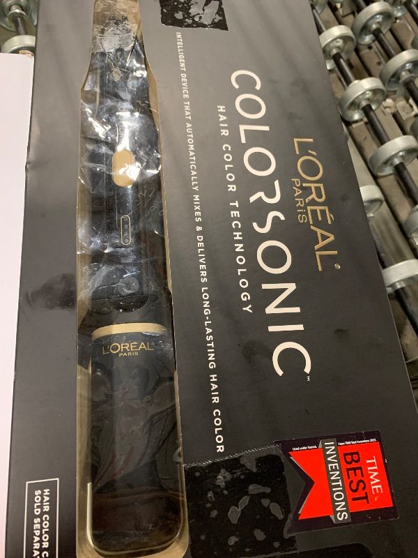 Photo 1 of ***HEAVILY USED, SELLING FOR PARTS, FINAL SALE***L'Oreal Paris Colorsonic Permanent Hair Dye Coloring Device for Root Touch Up, All Over Color, and Gray Coverage, Mistake-Free Application (Hair Color Cartridge Sold Separately)***HEAVILY USED, SELLING FOR 
