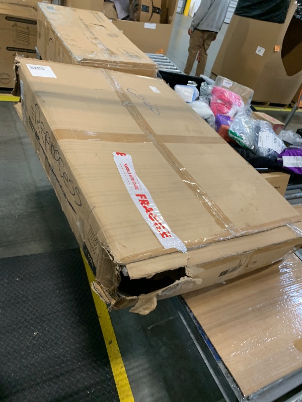 Photo 1 of ***Box 1 of 2*** ***Partial Set*** Marsail Modern 89 Inch Linen Fabric Sofa, 3-Seater Couch with Wide Armrests, Deep Cushions & Removable Washable Covers, Comfortable Living Room Furniture, Beige
