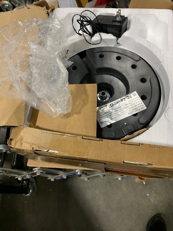 Photo 1 of [HEAVILY DAMAGED] [UNFUNCTIONAL] SIBRILLE 36W LED Floor Lamp, Super Bright Standing Lamp, Modern Stepless Dimmable Torchiere Tall Lamp with Remote Control, 350°Rotating Head Reading Floor Lamp for Living Room, Bedroom, Office