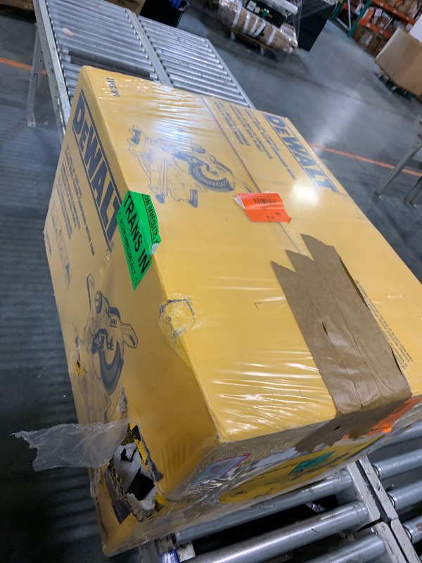 Photo 1 of ** FACTORY SEALED ** DEWALT Miter Saw, 12-inch Double Bevel Sliding Compound Miter Saw with XPS LED Shadow Light System, Includes Blade Wrench, Material Clamp and Dust Bag (DWS780)