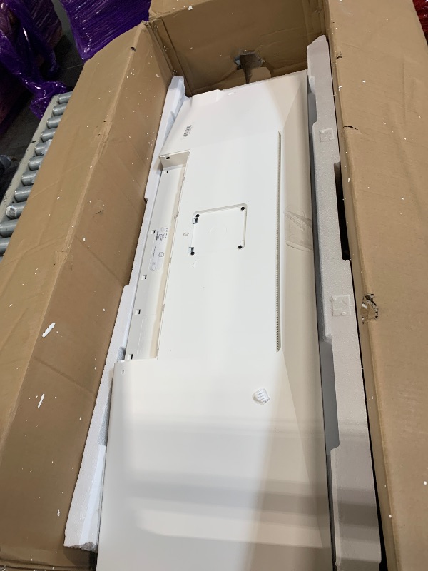 Photo 1 of ****Non-returnable; for parts only. broken *****  LG 49WL95C-WY 32:9 UltraWide Monitor 49" Dual DQHD (5120 x 1440) Curved IPS Display, HDR10, USB Type-C with 85W PD, sRGB 99% Color Gamut, Height/Swivel/Tilt Adjustable Stand - Silver