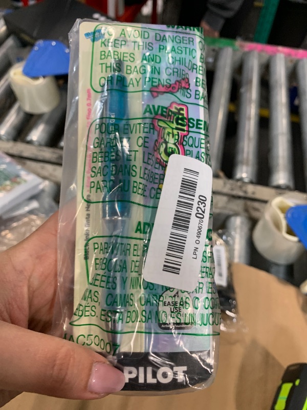 Photo 1 of (2) PILOT Dr. Grip Refillable & Retractable Gel Ink Rolling Ball Pen, Fine Point, Purple Barrel, Black Ink (36261) & Blue Barrel, Black Ink, Single Pen (36260)