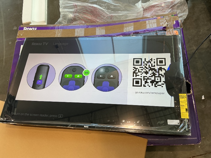 Photo 1 of ***SEE PHOTOS PLEASE**Roku Smart TV – 50-Inch Select Series, 4K HDR TV – RokuTV with Enhanced Voice Remote – Flat Screen LED Television with Wi-Fi for Streaming Live Local News, Sports, Family Entertainment