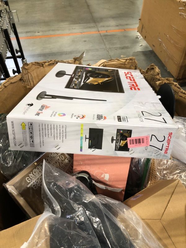Photo 1 of ** SOLD AS IS NO REFUND/RETURN** SEE COMMENTS!
Sceptre E275W-19203R 27 inch1080P LED Monitor 99% sRGB 2X HDMI VGA Build-In Speakers, Machine Black (E275W-19203R series)
