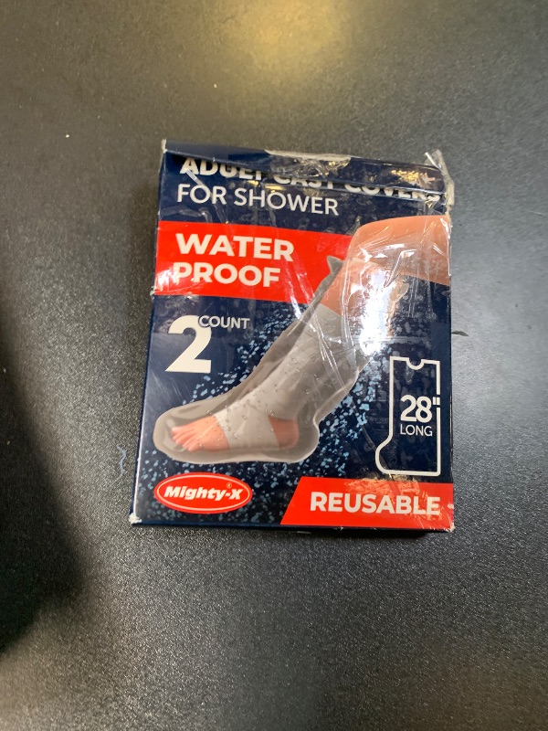 Photo 1 of 100% Waterproof Cast Covers for Shower Leg - Tight Seal - Reusable Adult 2pk Half Leg Cast Protectors - Knee, Ankle, Foot
