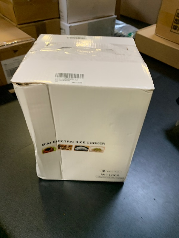 Photo 1 of 1.0L Mini Rice Cooker,WHITE TIGER Portable Travel Steamer Small,15 Minutes Fast Cooking, Removable Non-stick Pot, Keep Warm, Suitable For 1-2 People - For Cooking Soup, Rice, Stews & Oatmeal